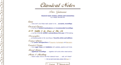Desktop Screenshot of classicalnotes.net